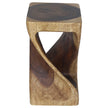 The Luma Square Twist End Table 10 in Sq