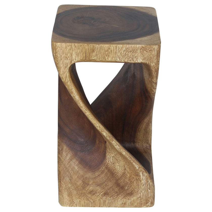 The Luma Square Twist End Table 10 in Sq