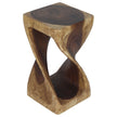 The Luma Square Twist End Table 10 in Sq