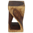 The Luma Square Twist End Table 10 in Sq