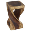 The Luma Square Twist End Table 10 in Sq