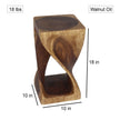 The Luma Square Twist End Table 10 in Sq