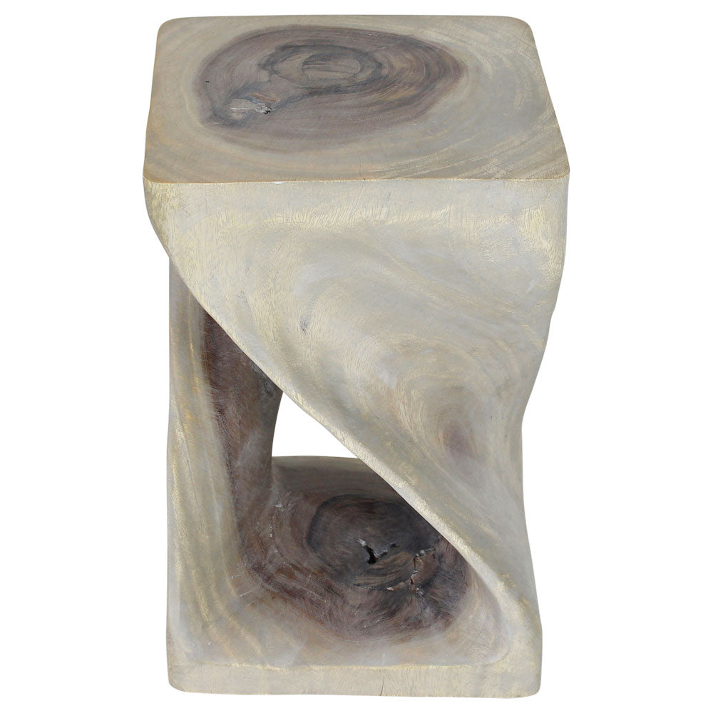 The Luma Square Twist End Table 12 in Sq