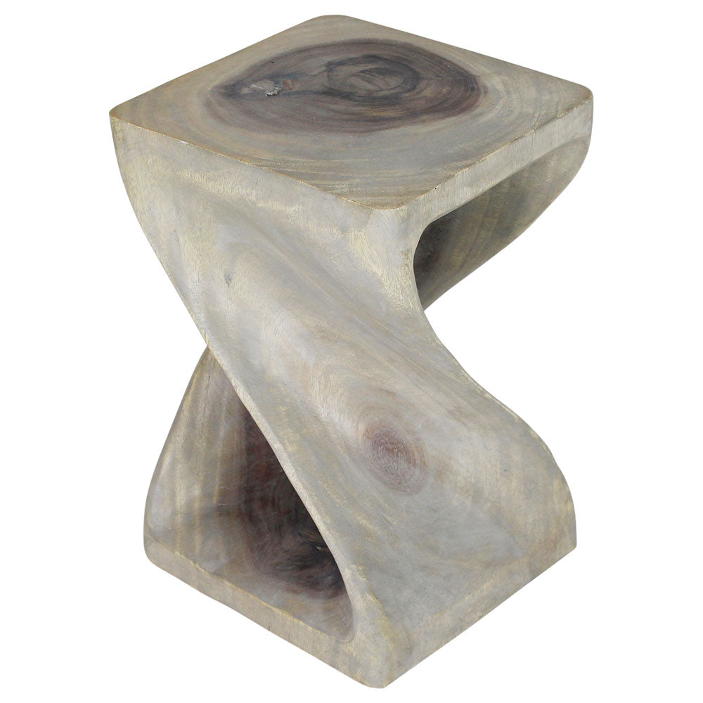 The Luma Square Twist End Table 12 in Sq