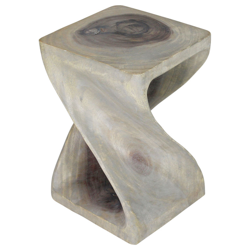 The Luma Square Twist End Table 12 in Sq
