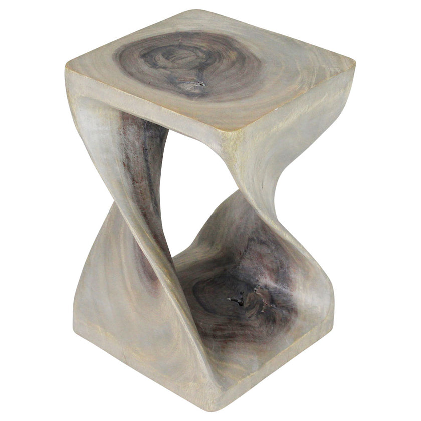 The Luma Square Twist End Table 12 in Sq