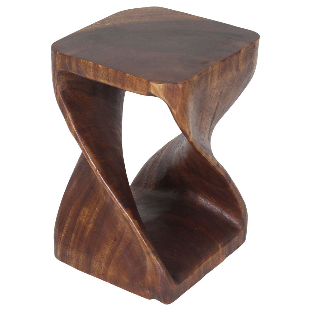 The Luma Square Twist End Table 12 in Sq