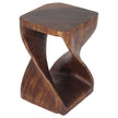 The Luma Square Twist End Table 12 in Sq