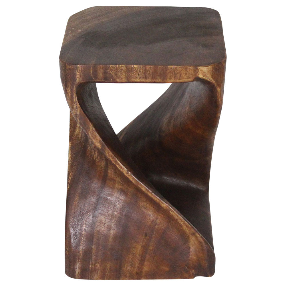The Luma Square Twist End Table 12 in Sq