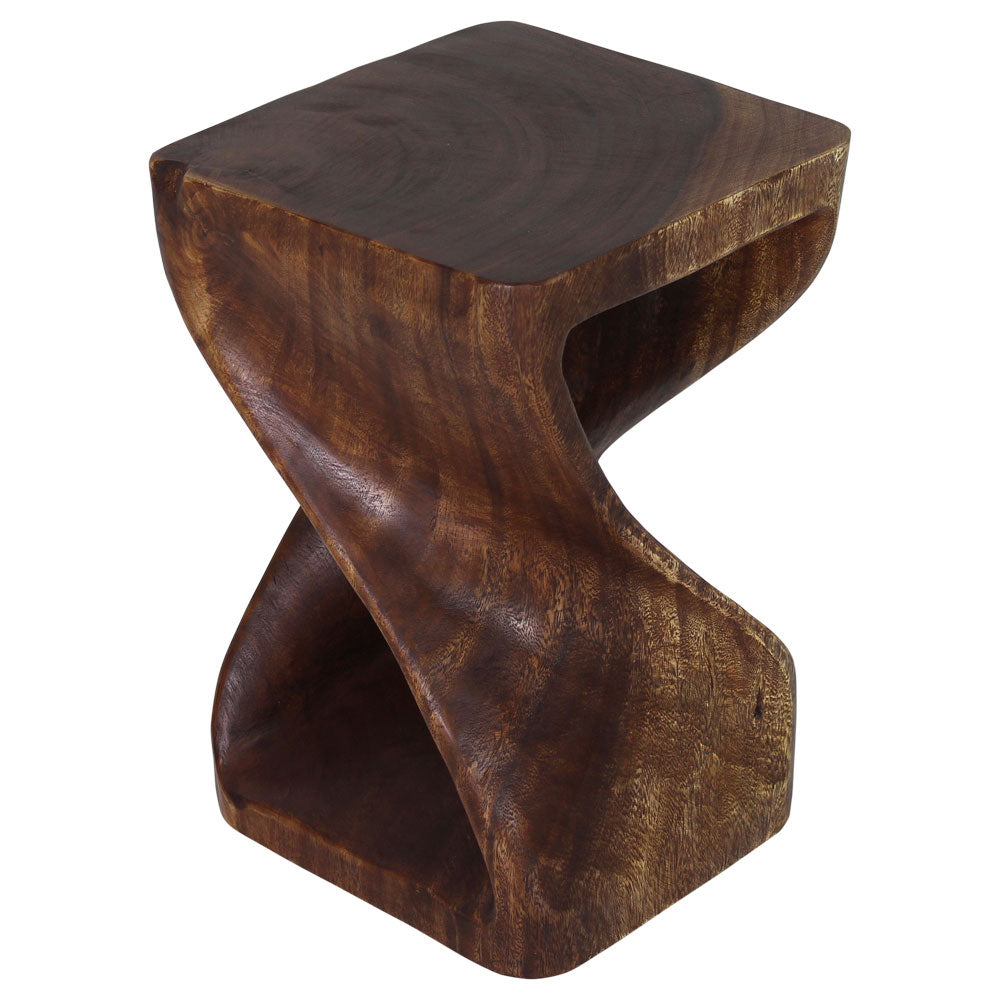 The Luma Square Twist End Table 12 in Sq