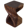The Luma Square Twist End Table 12 in Sq