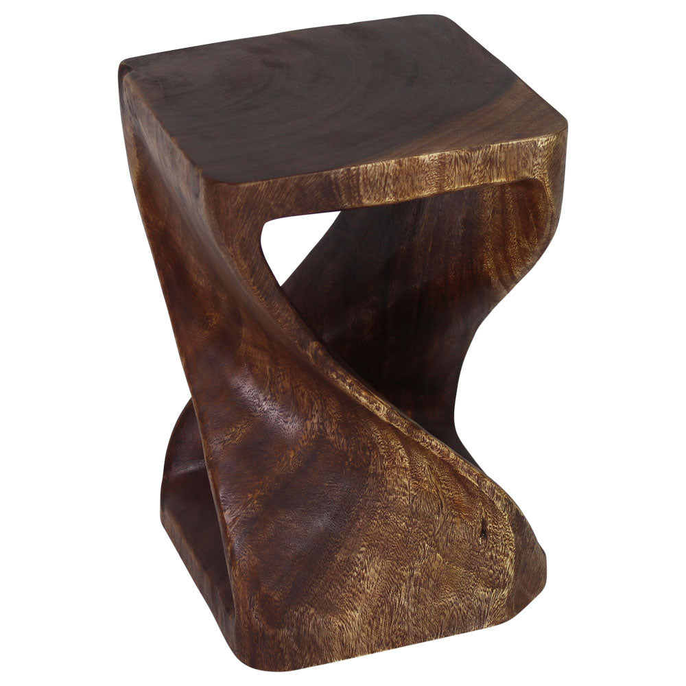 The Luma Square Twist End Table 12 in Sq