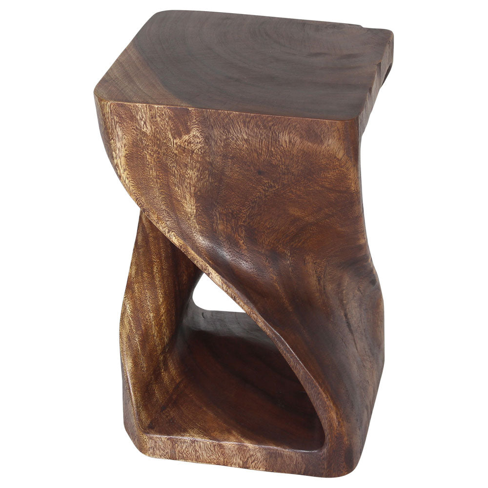 The Luma Square Twist End Table 12 in Sq