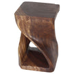 The Luma Square Twist End Table 12 in Sq