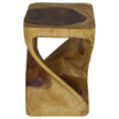 The Luma Square Twist End Table 12 in Sq