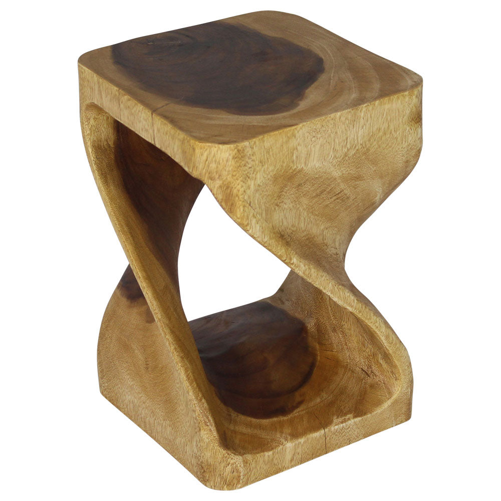 The Luma Square Twist End Table 12 in Sq