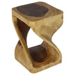 The Luma Square Twist End Table 12 in Sq