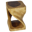 The Luma Square Twist End Table 12 in Sq
