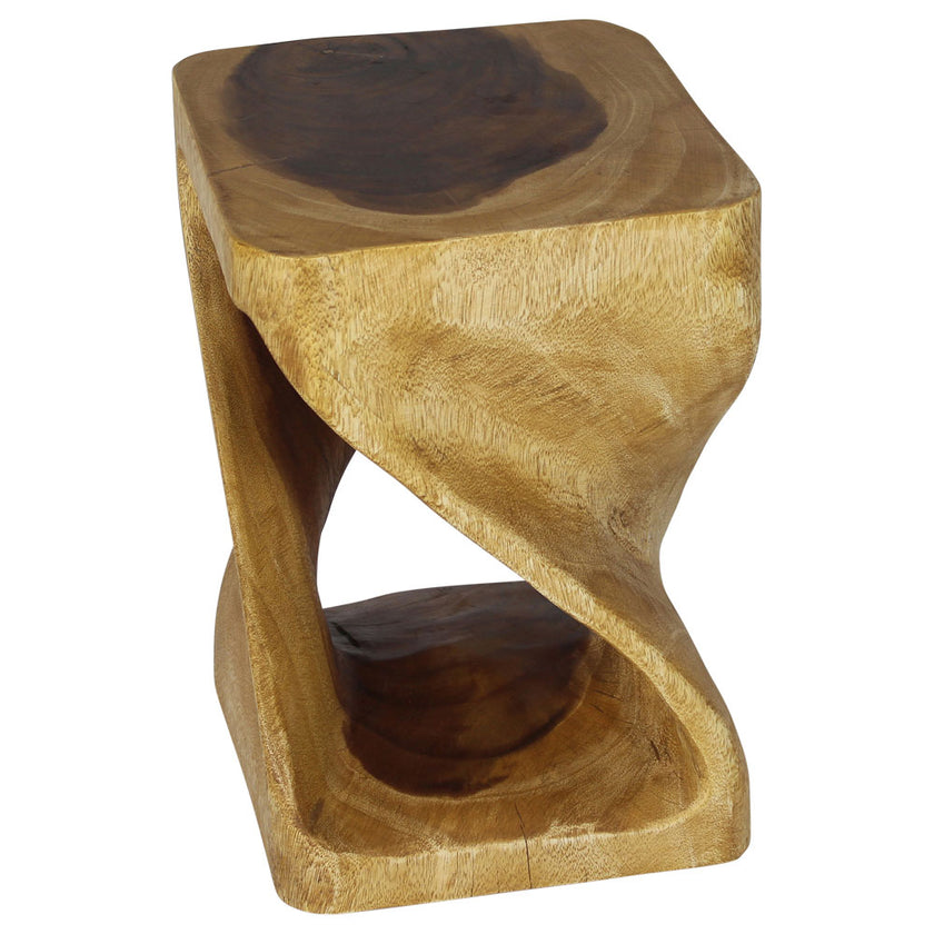 The Luma Square Twist End Table 12 in Sq