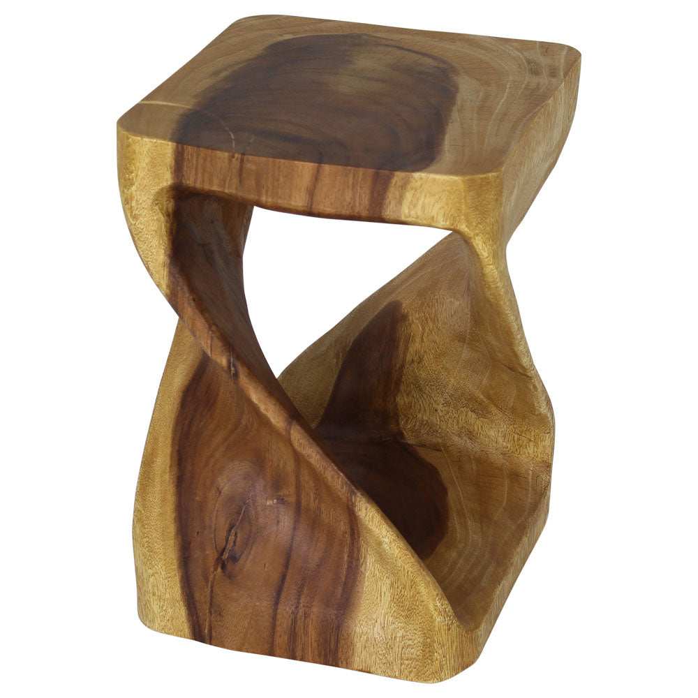 The Luma Square Twist End Table 12 in Sq