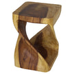The Luma Square Twist End Table 12 in Sq