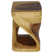 The Luma Square Twist End Table 12 in Sq