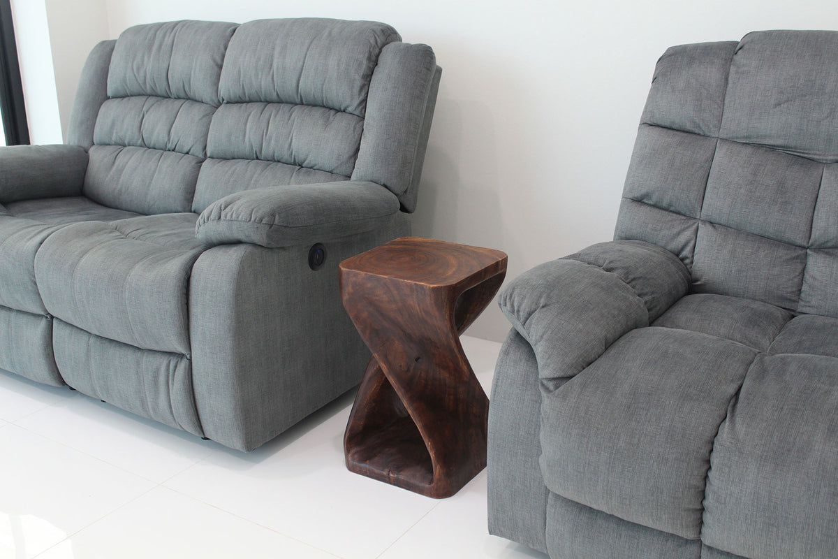 The Luma Square Twist End Table 12 in Sq