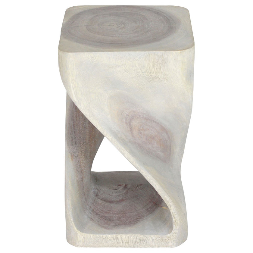 The Luma Square Twist End Table 12 in Sq