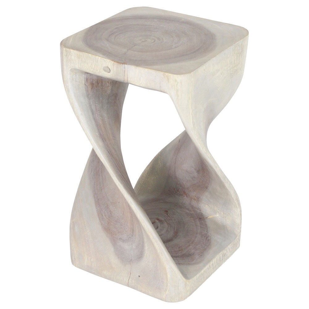 The Luma Square Twist End Table 12 in Sq