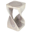 The Luma Square Twist End Table 12 in Sq