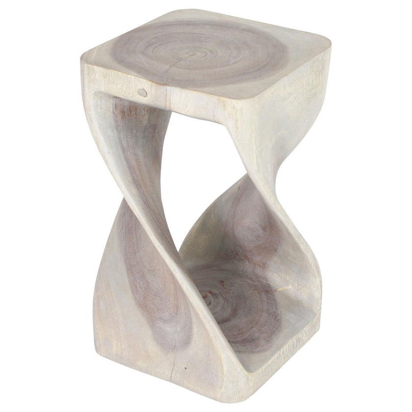The Luma Square Twist End Table 12 in Sq