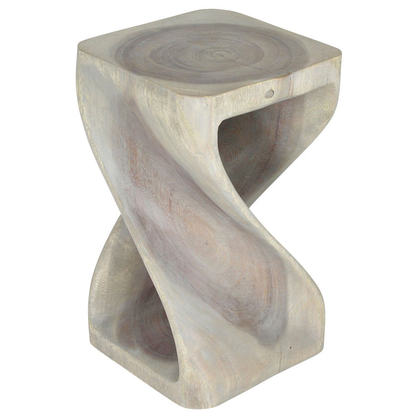 The Luma Square Twist End Table 12 in Sq