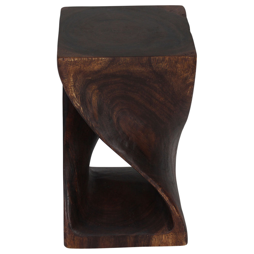 The Luma Square Twist End Table 12 in Sq
