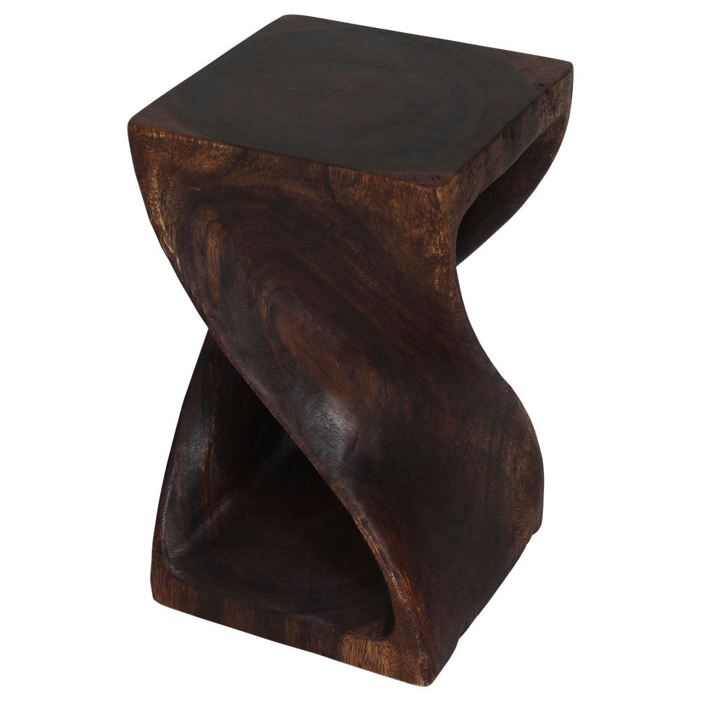 The Luma Square Twist End Table 12 in Sq