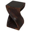 The Luma Square Twist End Table 12 in Sq
