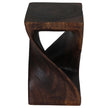 The Luma Square Twist End Table 12 in Sq