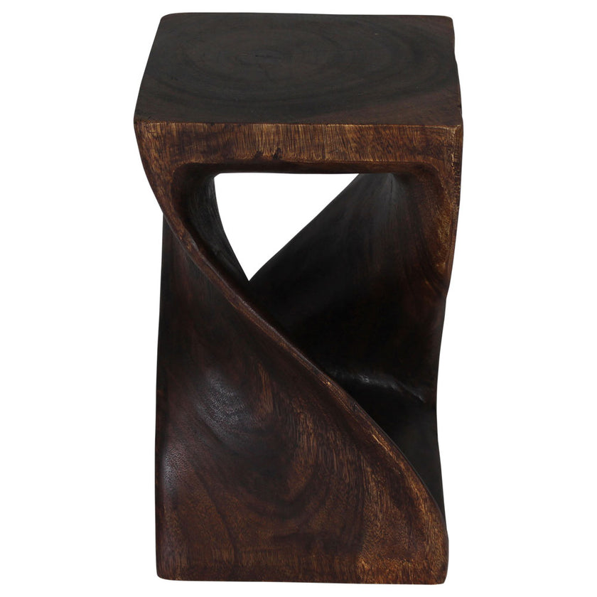The Luma Square Twist End Table 12 in Sq
