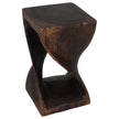The Luma Square Twist End Table 12 in Sq
