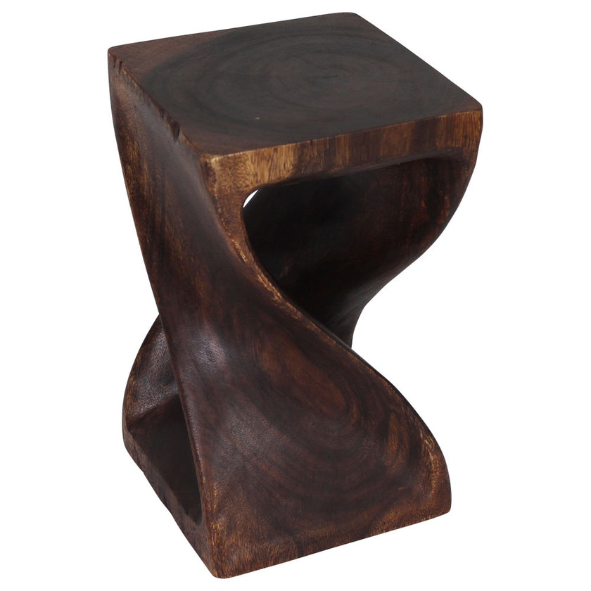 The Luma Square Twist End Table 12 in Sq
