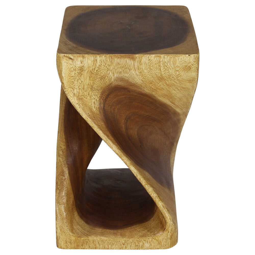 The Luma Square Twist End Table 12 in Sq