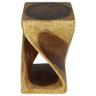 The Luma Square Twist End Table 12 in Sq