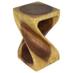 The Luma Square Twist End Table 12 in Sq