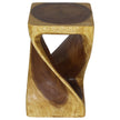 The Luma Square Twist End Table 12 in Sq