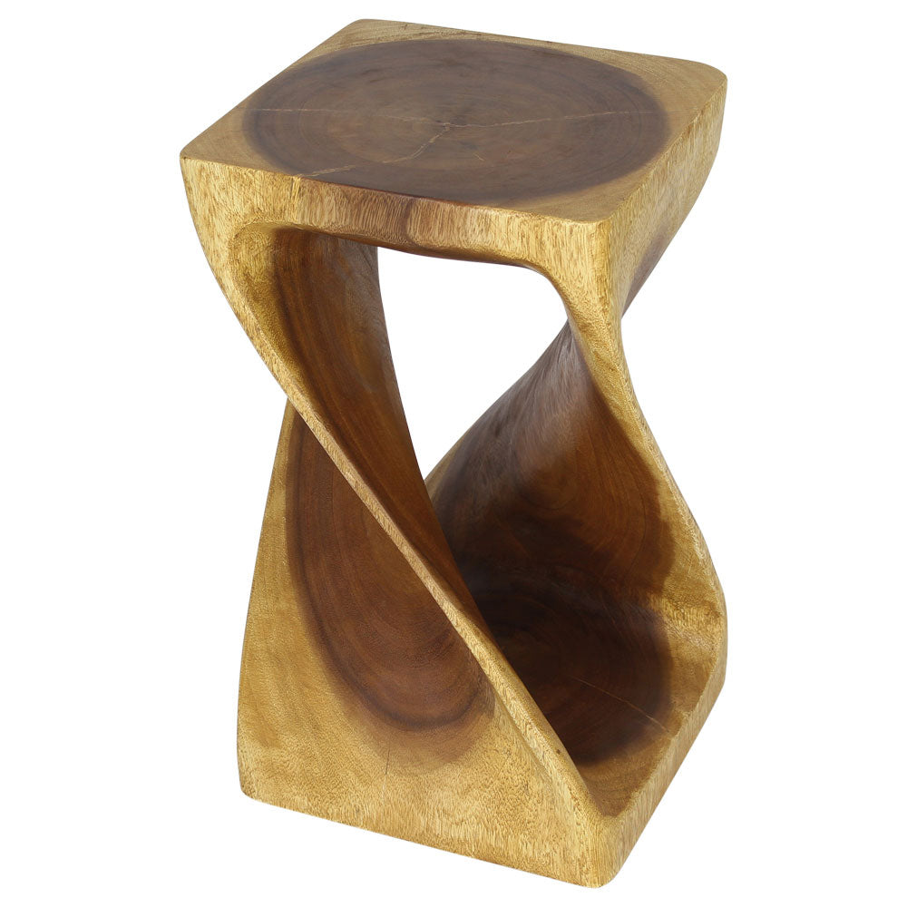 The Luma Square Twist End Table 12 in Sq