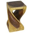 The Luma Square Twist End Table 12 in Sq