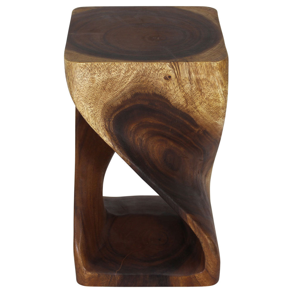 The Luma Square Twist End Table 12 in Sq