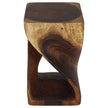 The Luma Square Twist End Table 12 in Sq