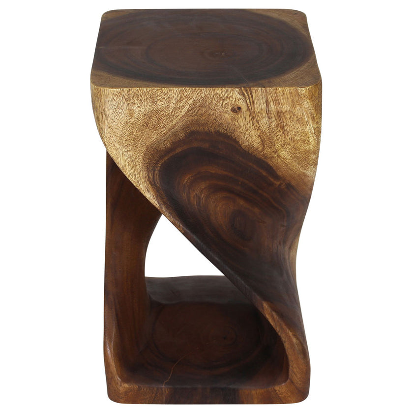 The Luma Square Twist End Table 12 in Sq