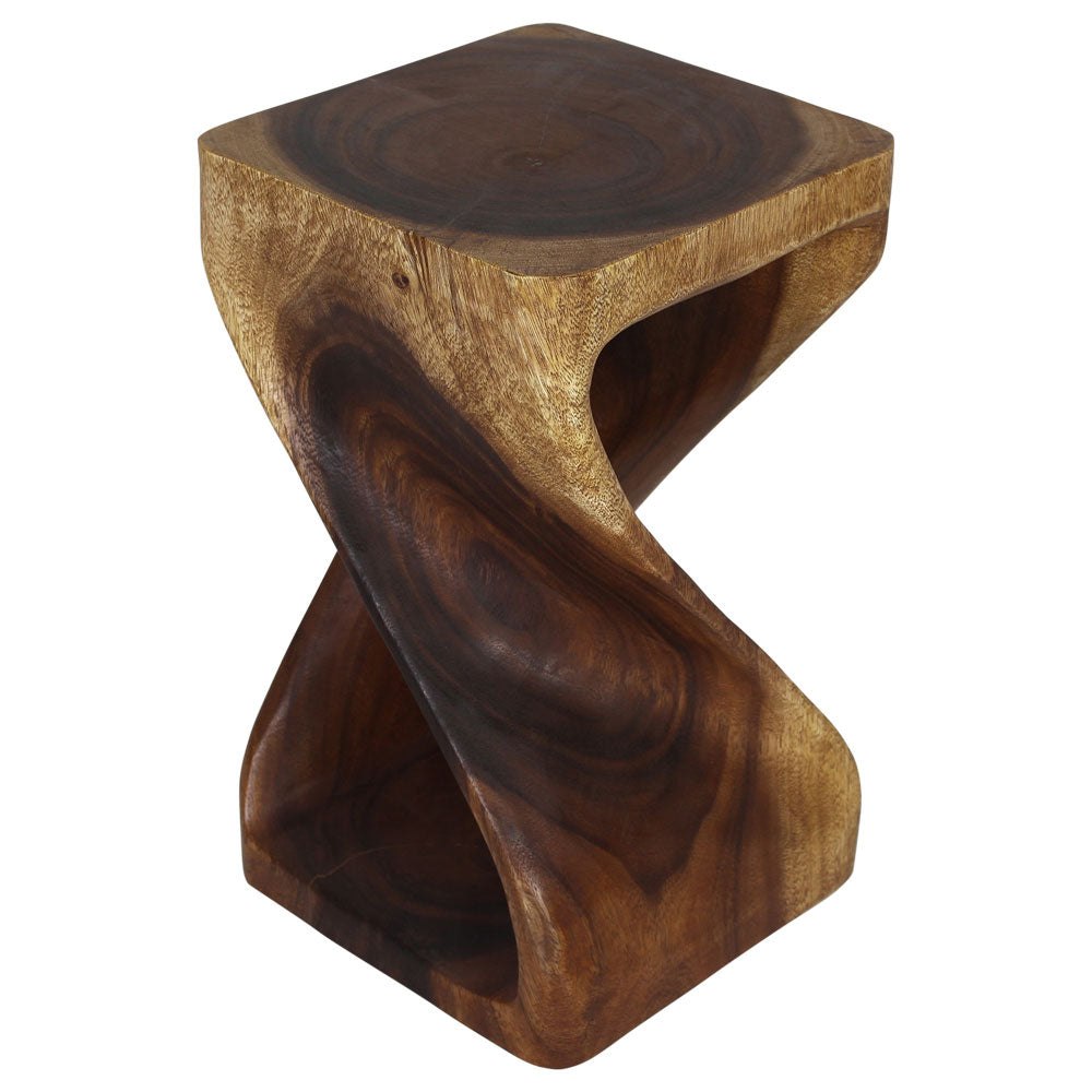 The Luma Square Twist End Table 12 in Sq