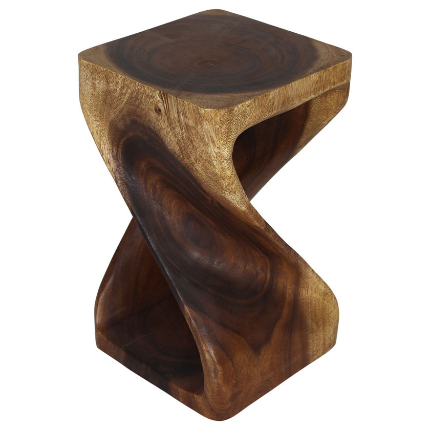 The Luma Square Twist End Table 12 in Sq